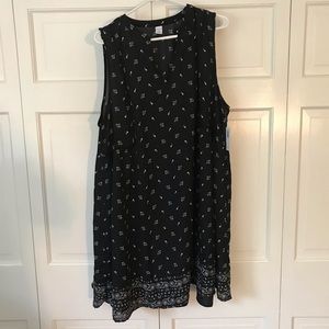 NWT black old navy shift dress size XL